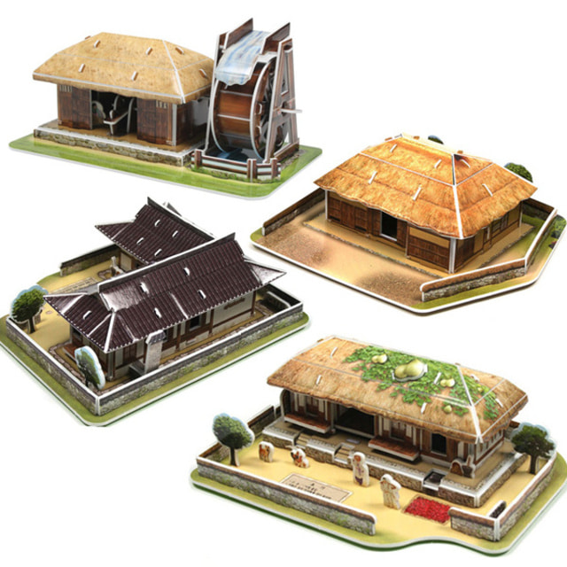 3D 입체퍼즐 우리나라의 전통가옥 4종 세트