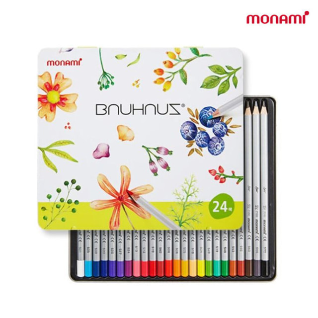 모나미 바우하우스 목색연필 24색
