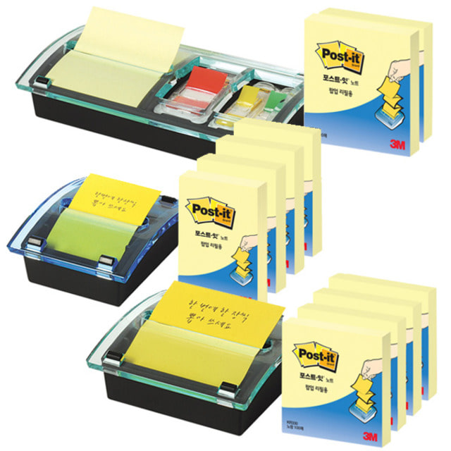 3M 포스트잇 크리스탈 팝업팩 DS-123 / DS-330 / DS-100