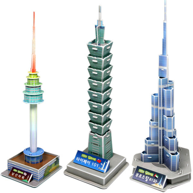 3D 입체퍼즐 세계의 건축물 LED 시리즈 3종 세트